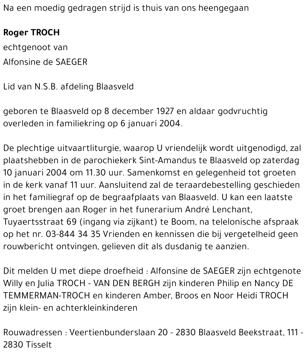 Roger TROCH
