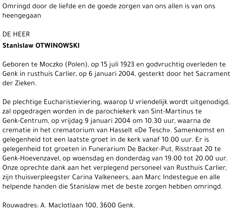 Stanislaw Otwinowski