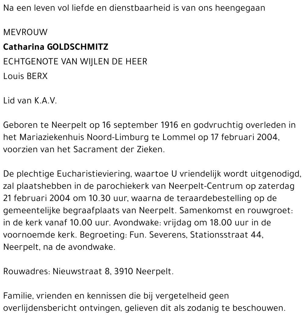 Catharina Goldschmitz