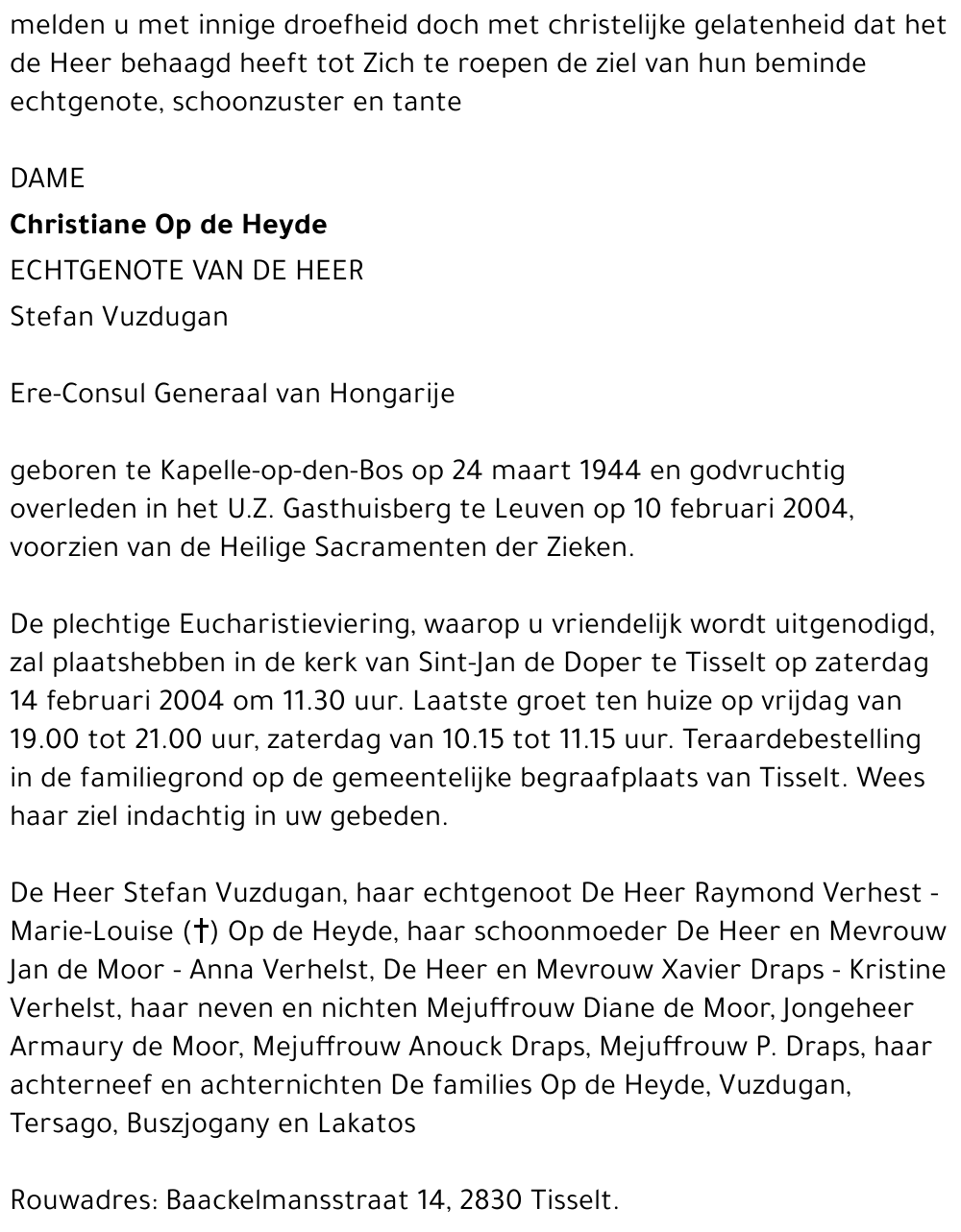 Christiane Op de Heyde