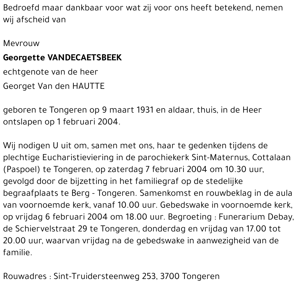 Georgette Vandecaetsbeek