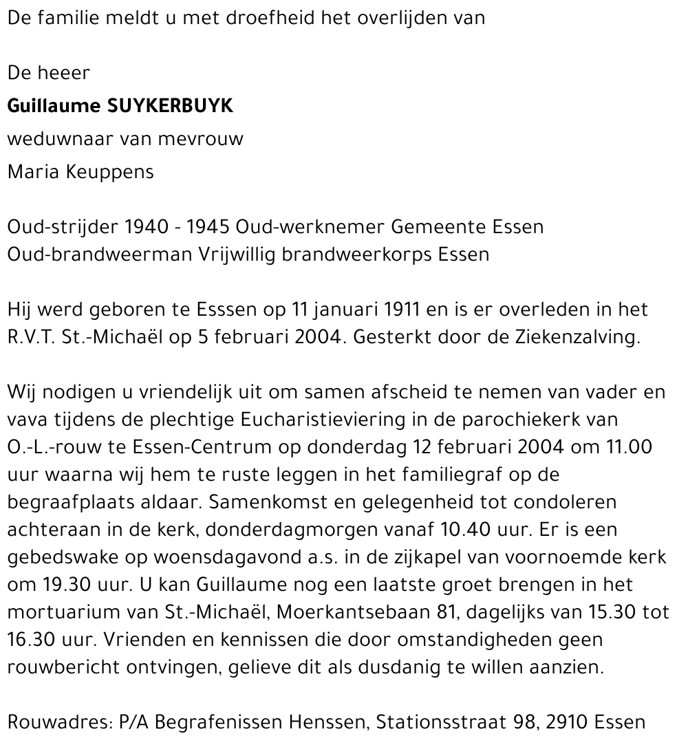 GUILLAUME SUYKERBUYK