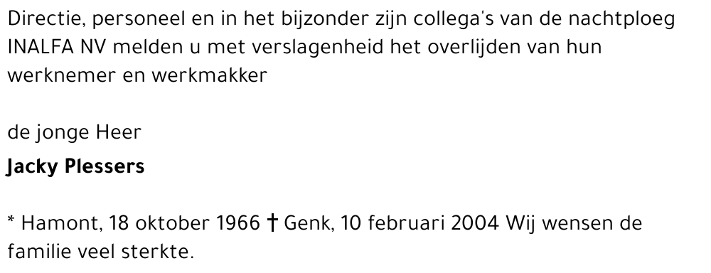 Jacky PLESSERS