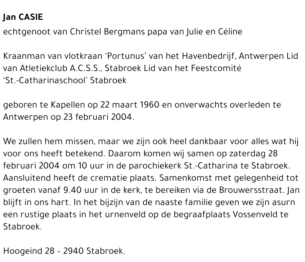 Jan CASIE