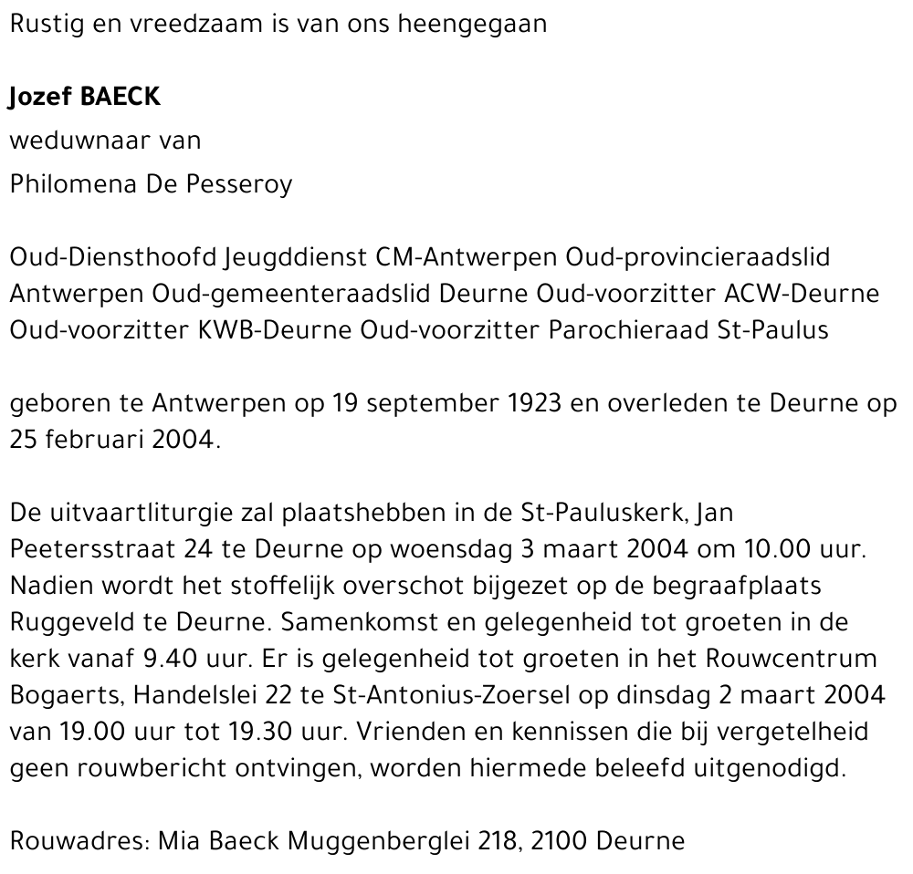 Jozef BAECK