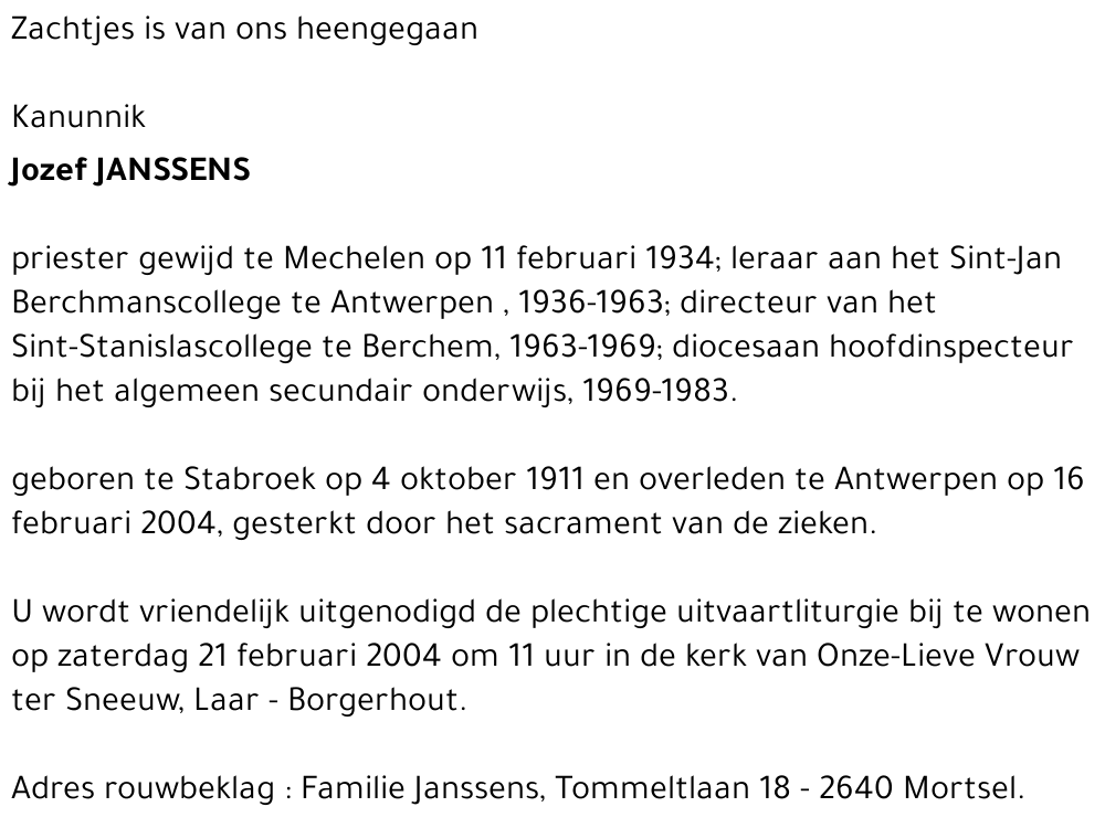 Jozef JANSSENS