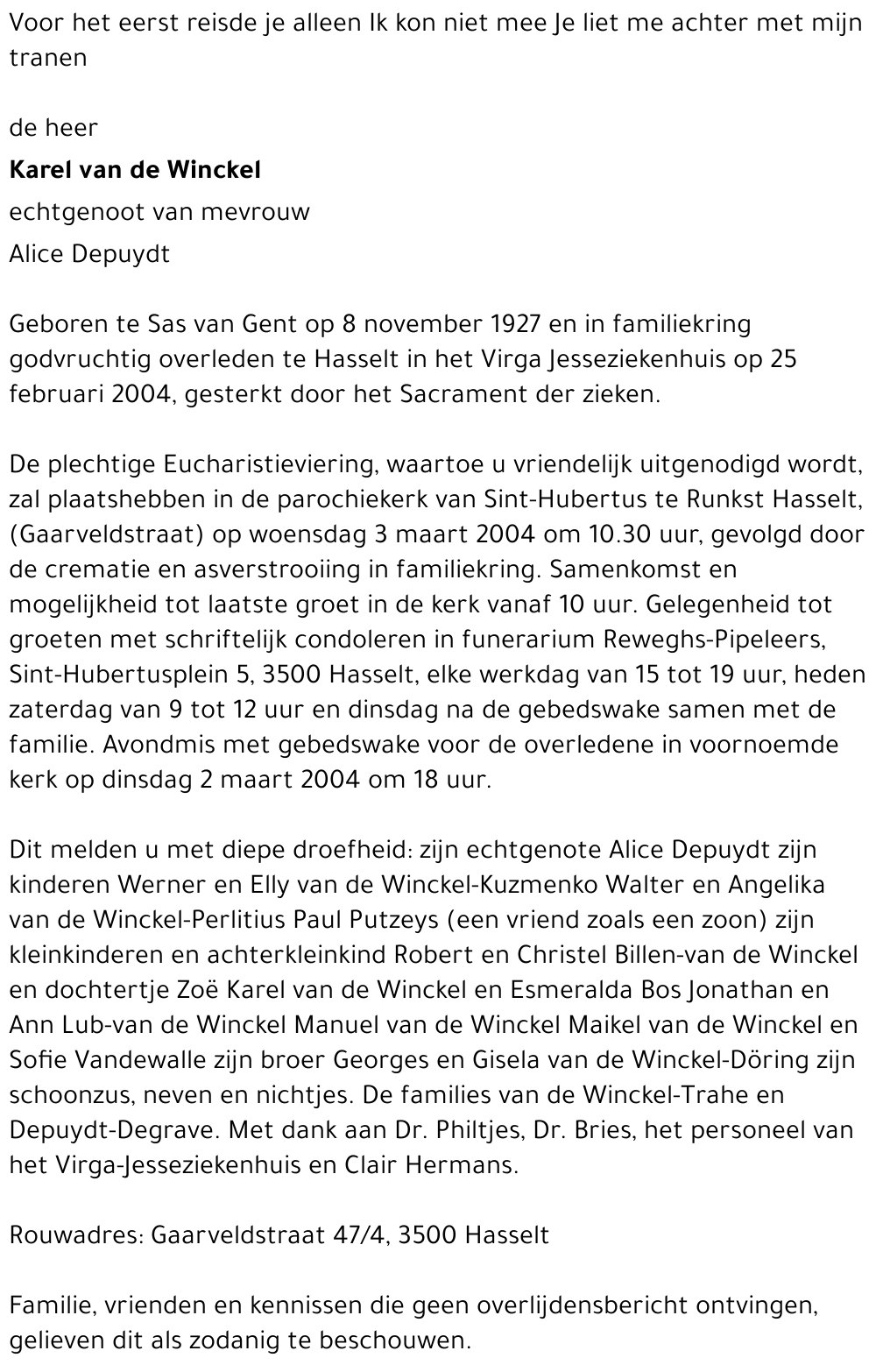 Karel van de Winckel