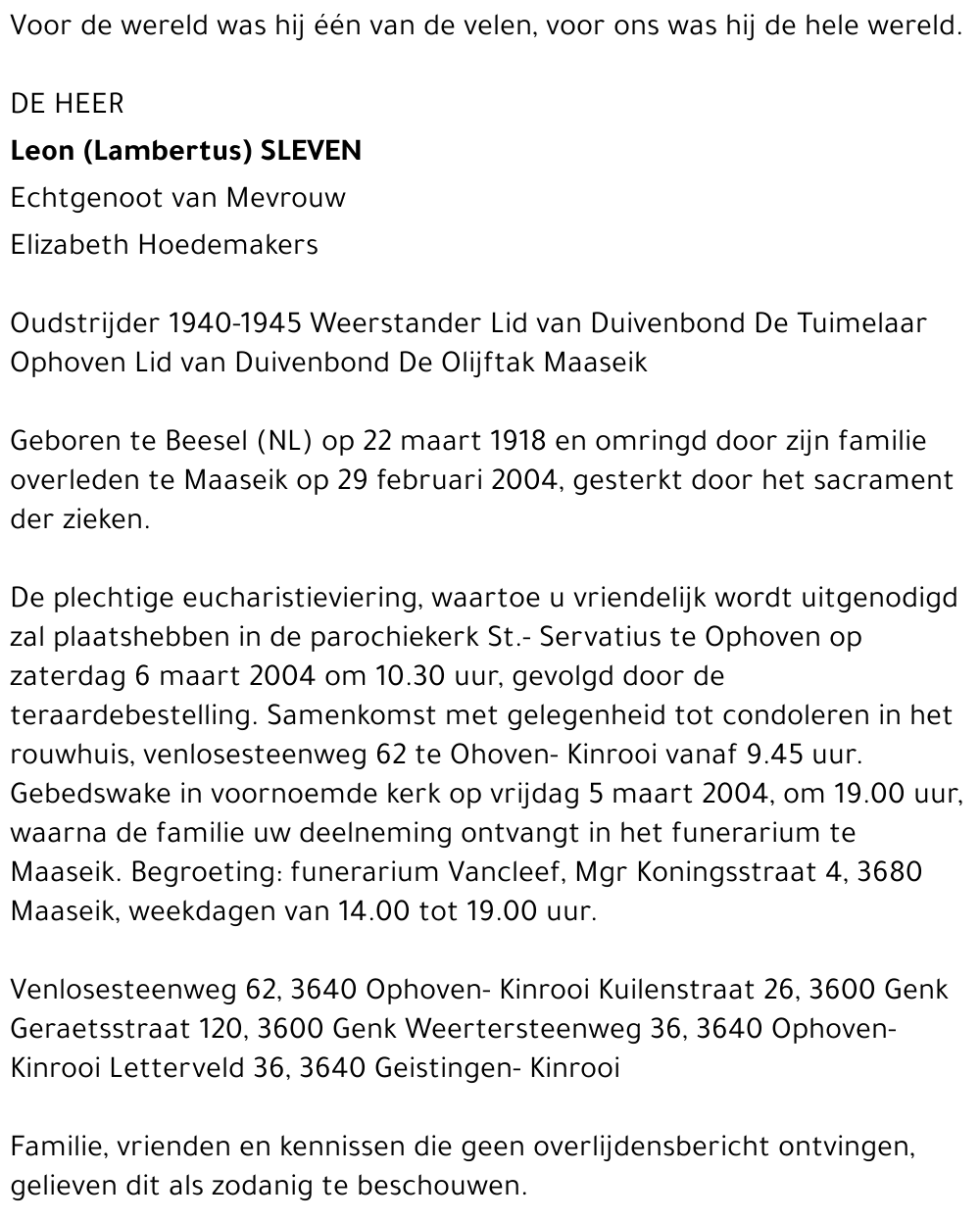 Leon Sleven