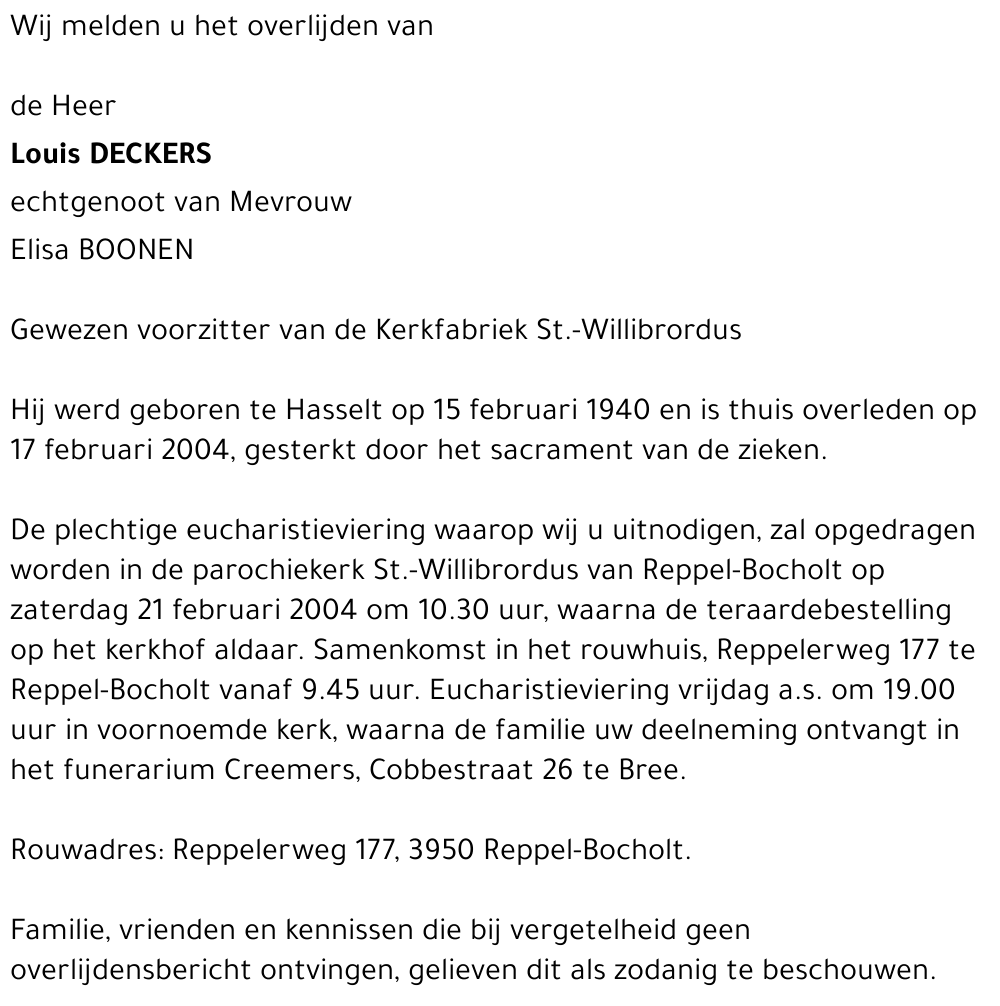 Louis DECKERS