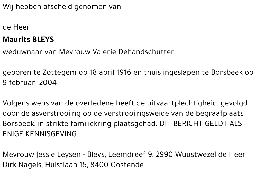 Maurits Bleys