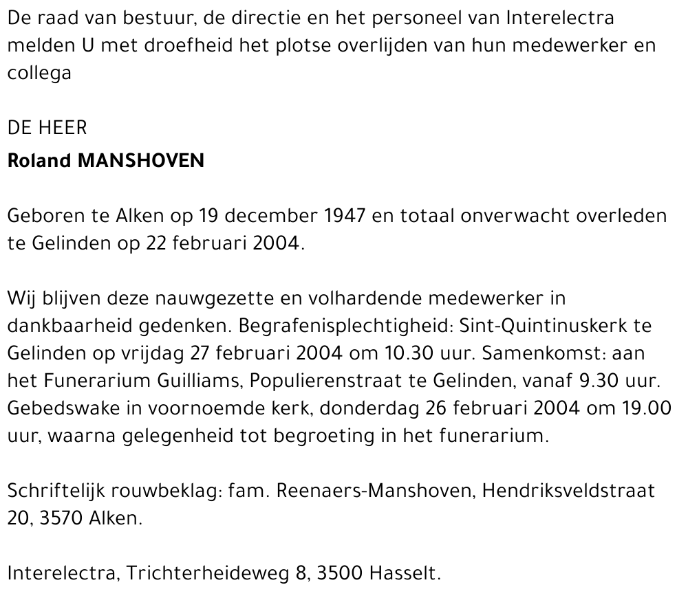 Roland Manshoven