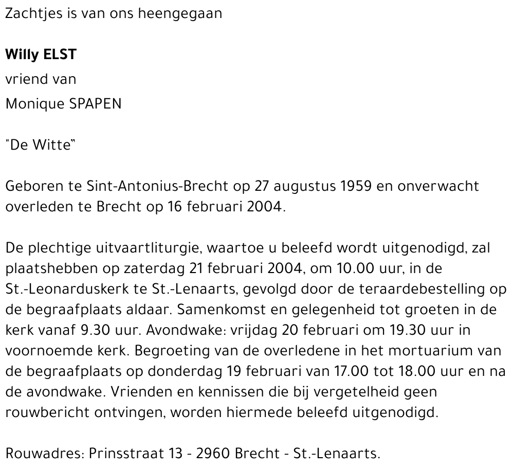 WILLY ELST
