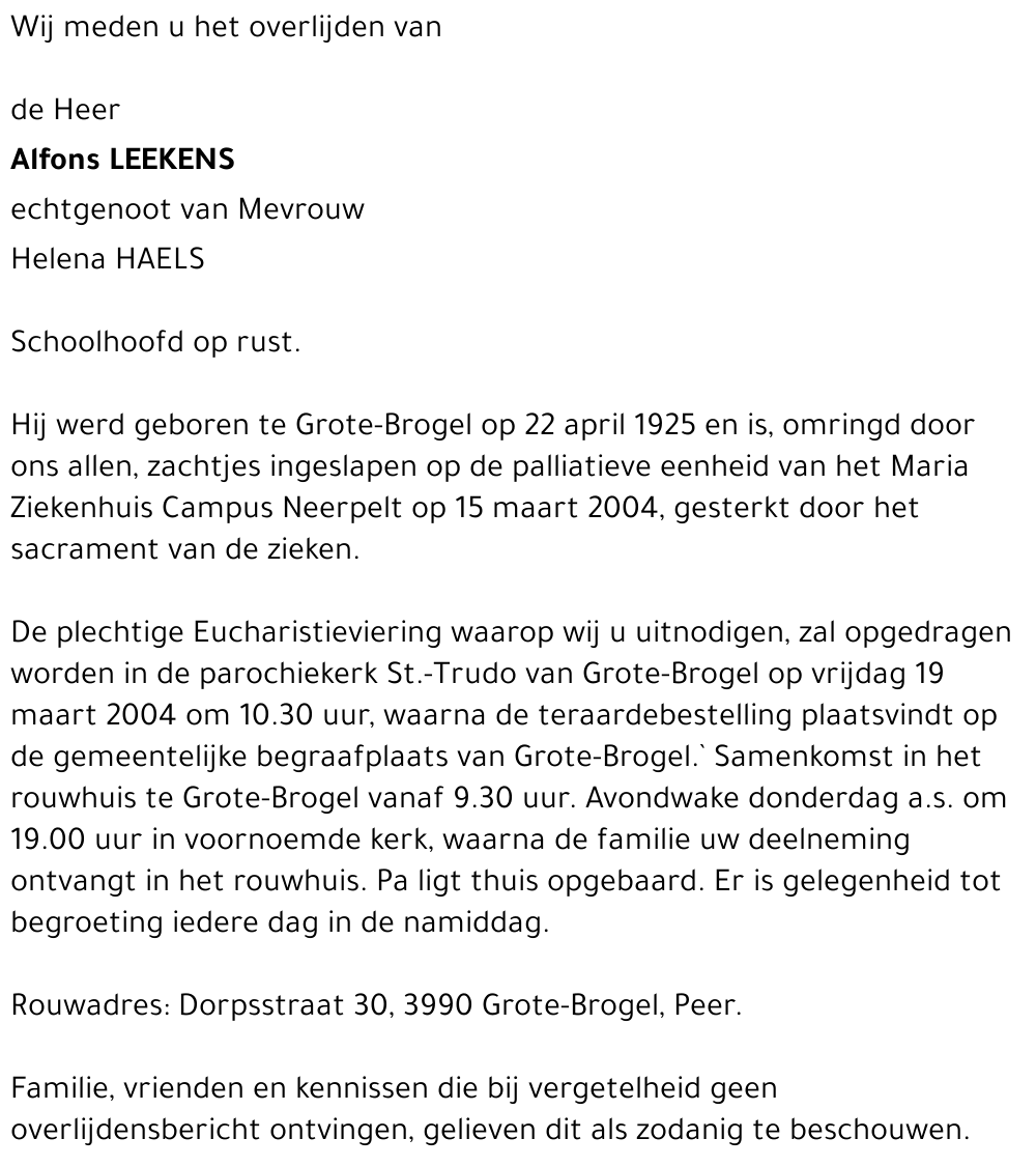 Alfons LEEKENS