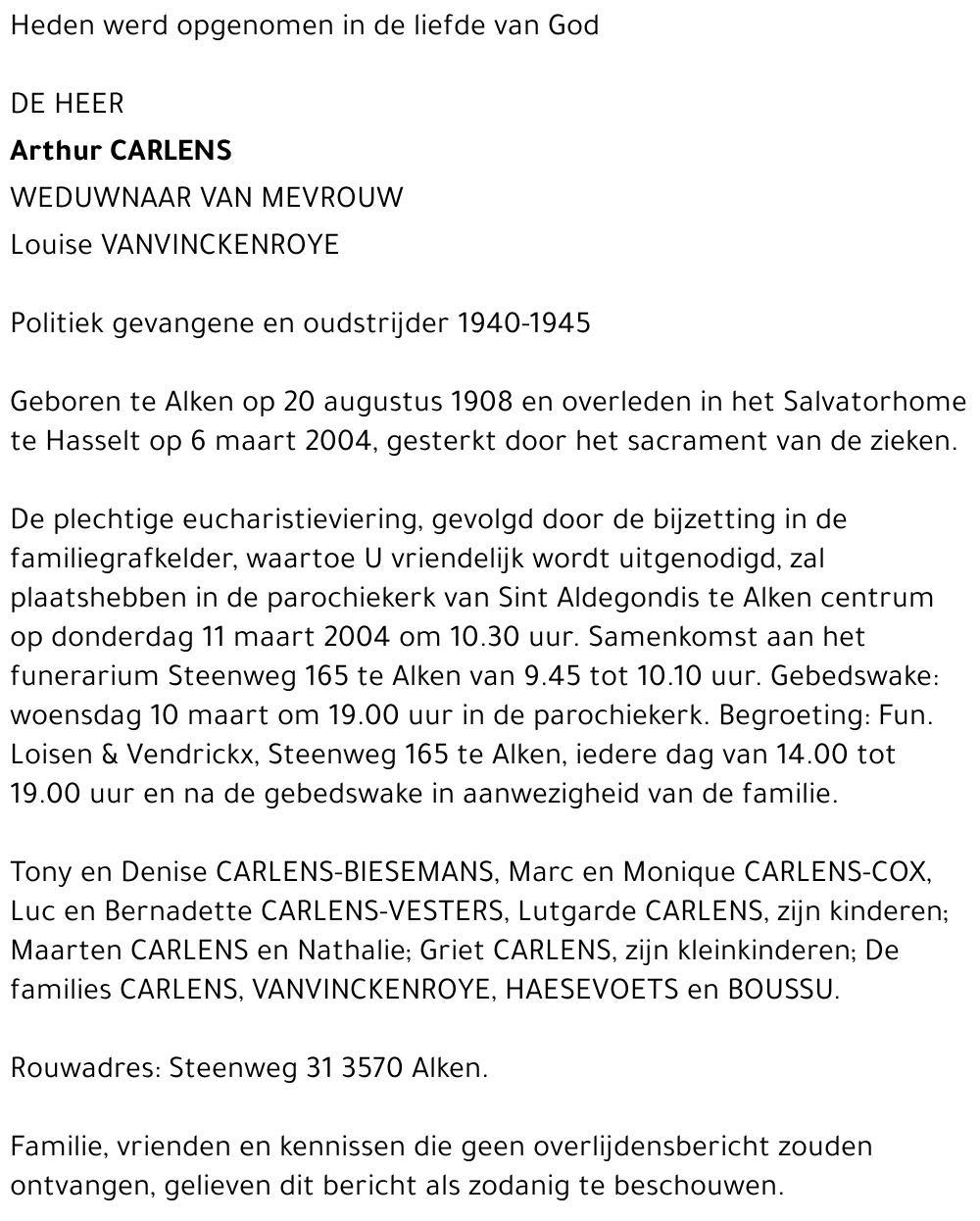 Arthur CARLENS