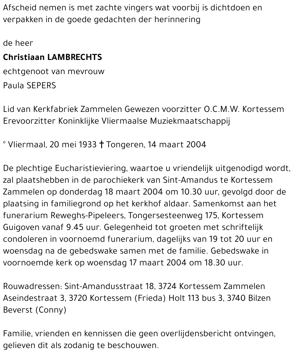 Christiaan Lambrechts