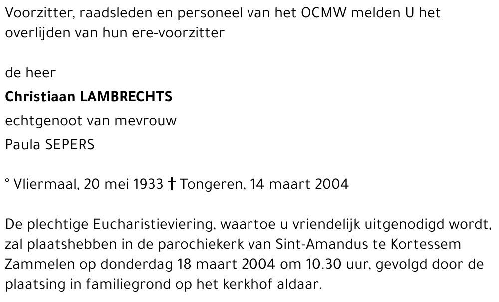 Christiaan Lambrechts