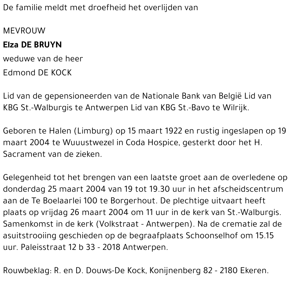 Elza DE BRUYN