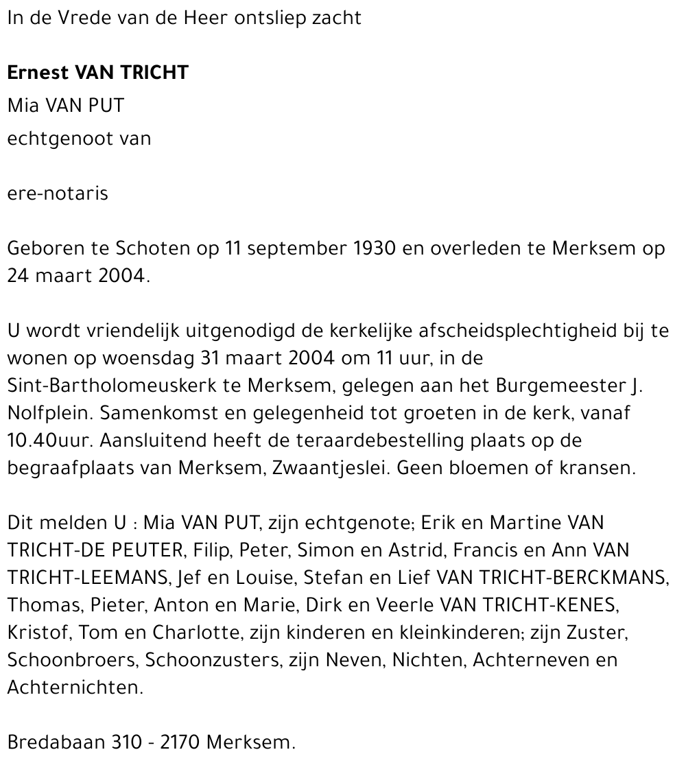 Ernest Van Tricht