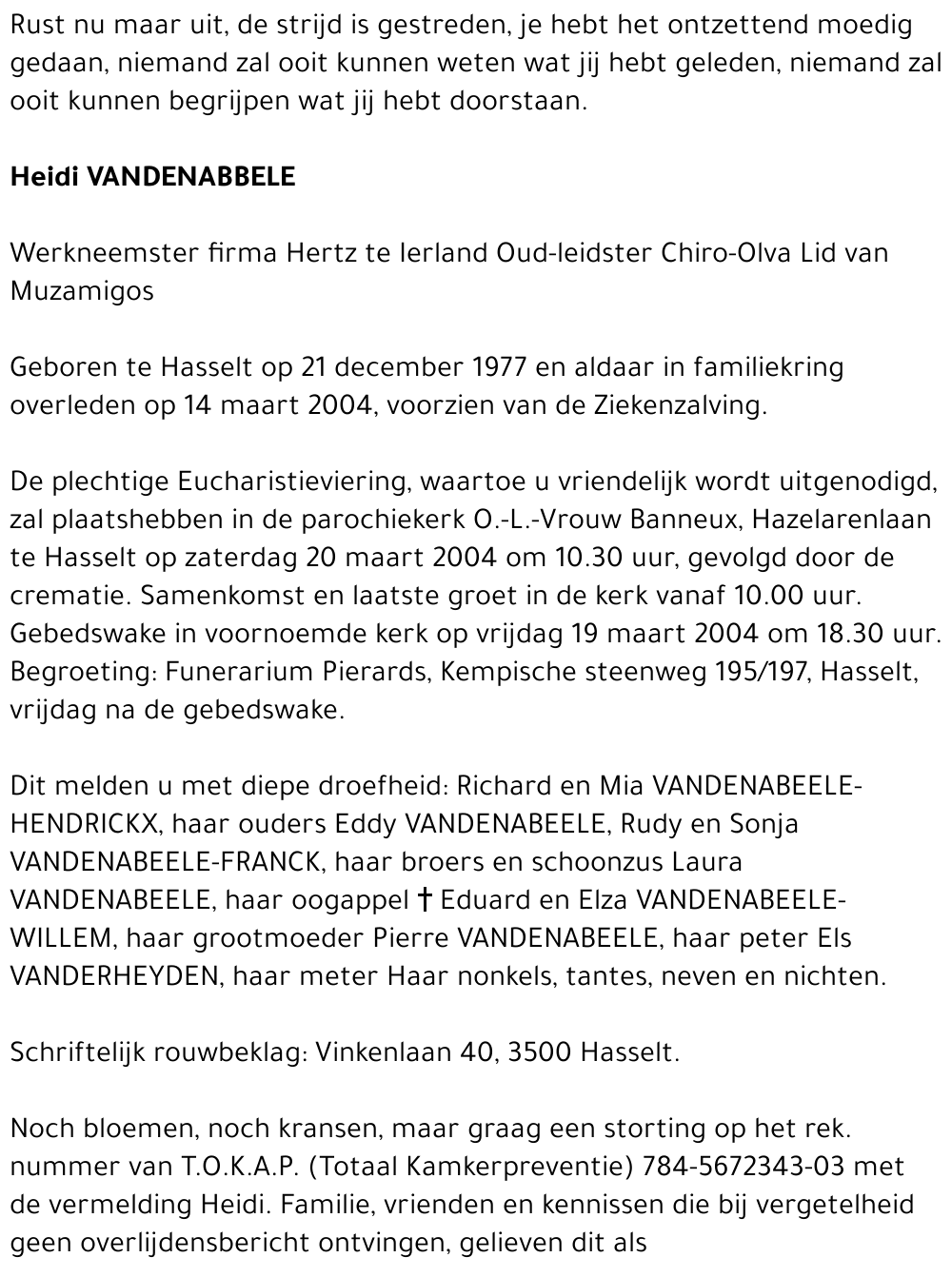 Heidi Vandenabeele