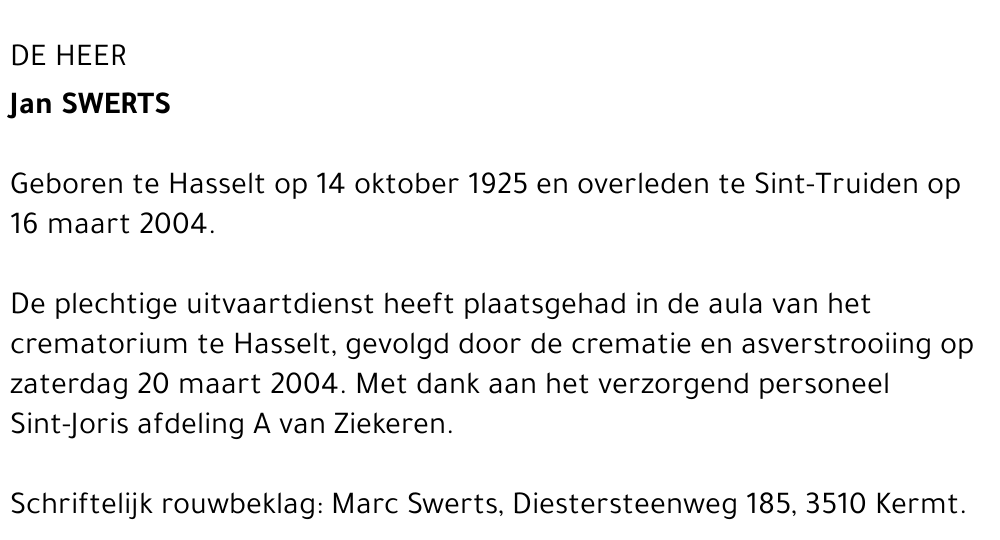 Jan Swerts