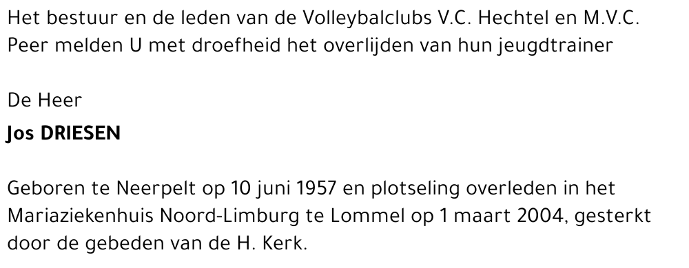 Jos DRIESEN
