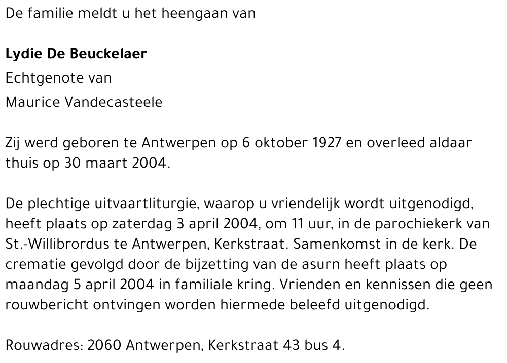 lydie de beuckelaer
