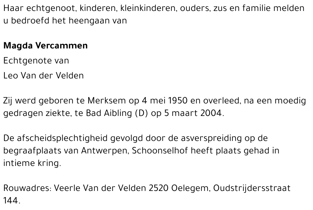 magda vercammen