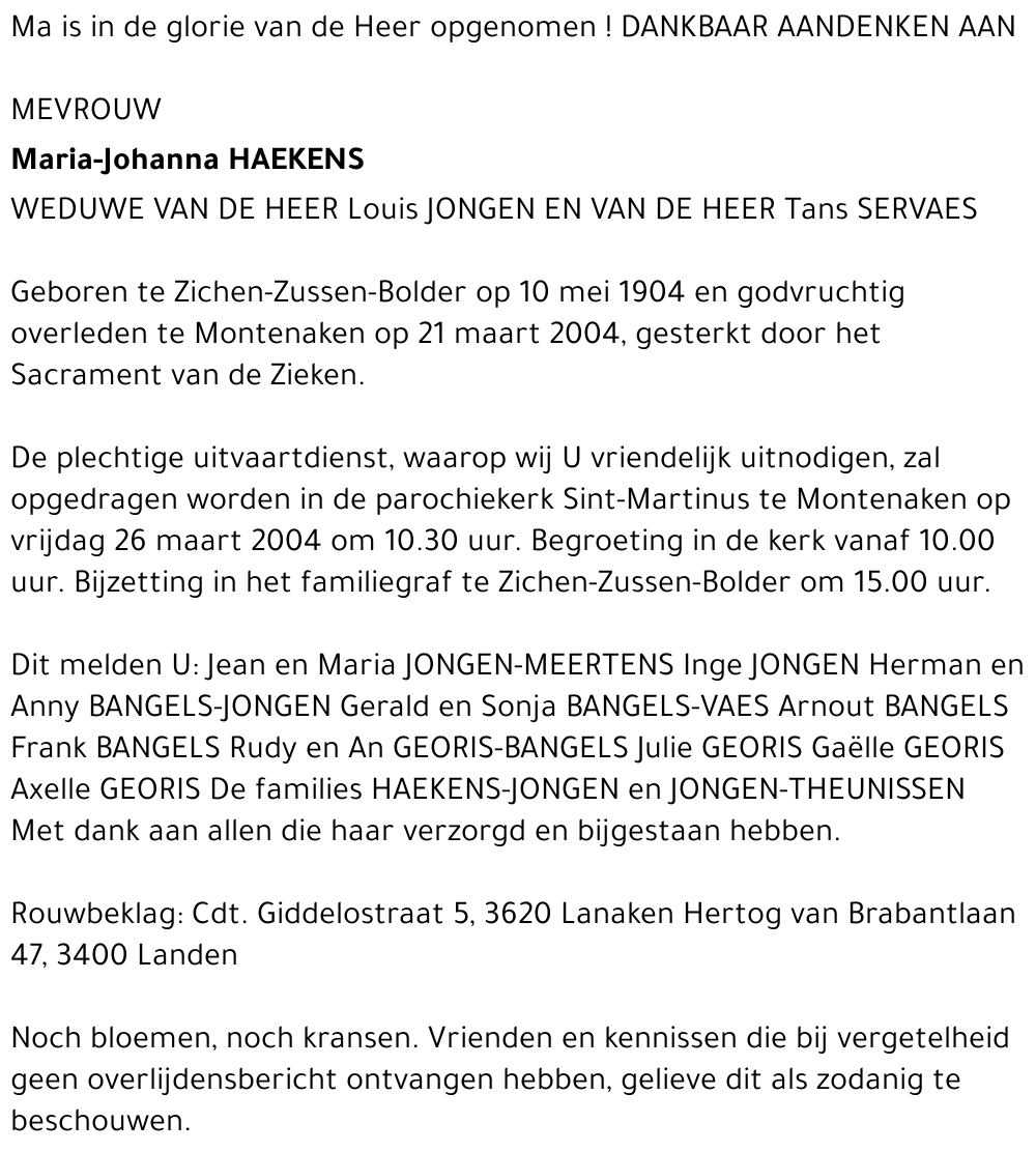 Maria-Johanna Haekens