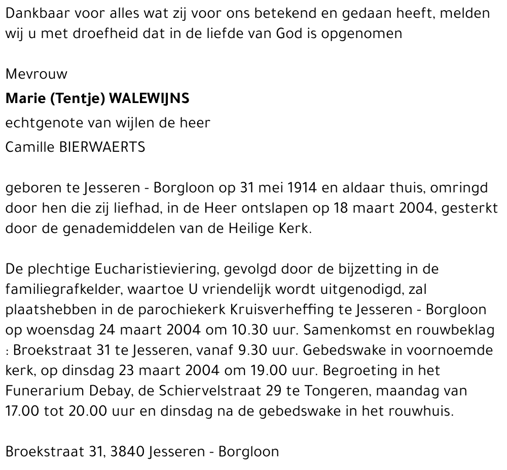 Marie Walewijns