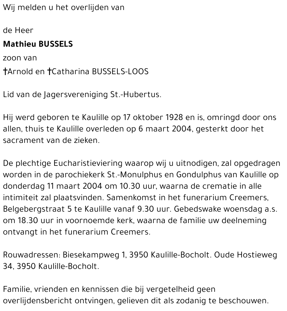 Mathieu BUSSELS