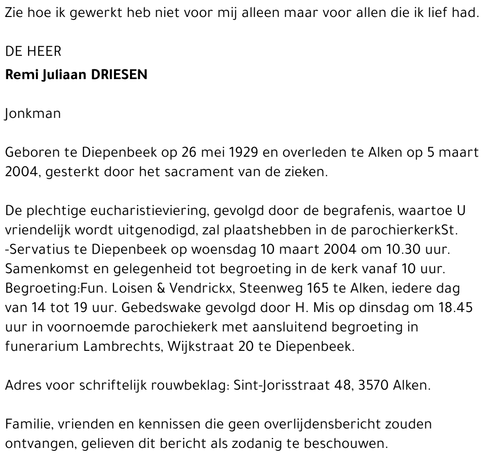 Remi Juliaan Driesen