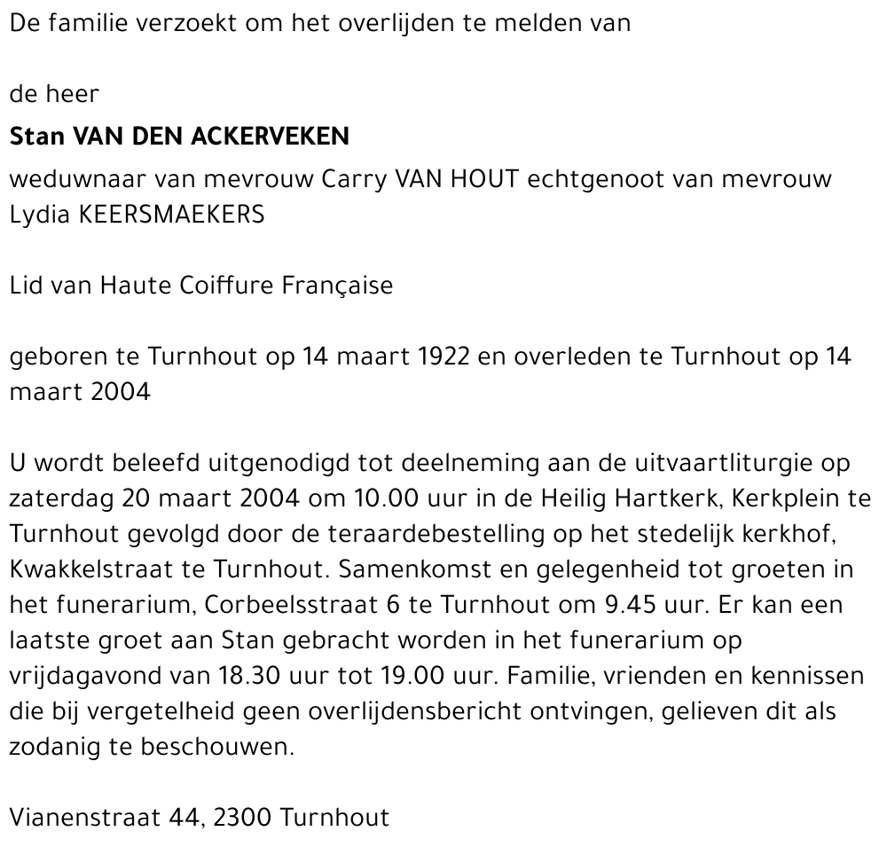 Stan Van Den Ackerveken