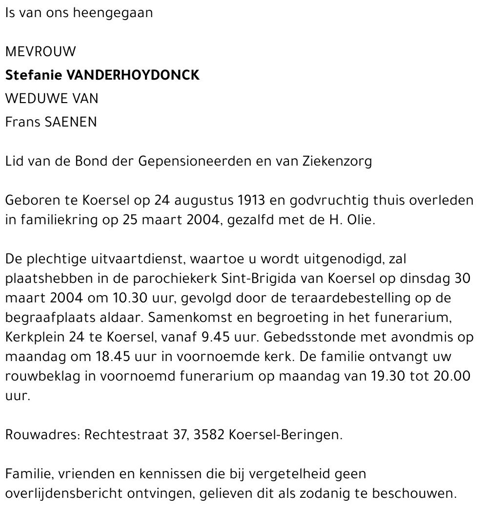 Stefanie Vanderhoydonck