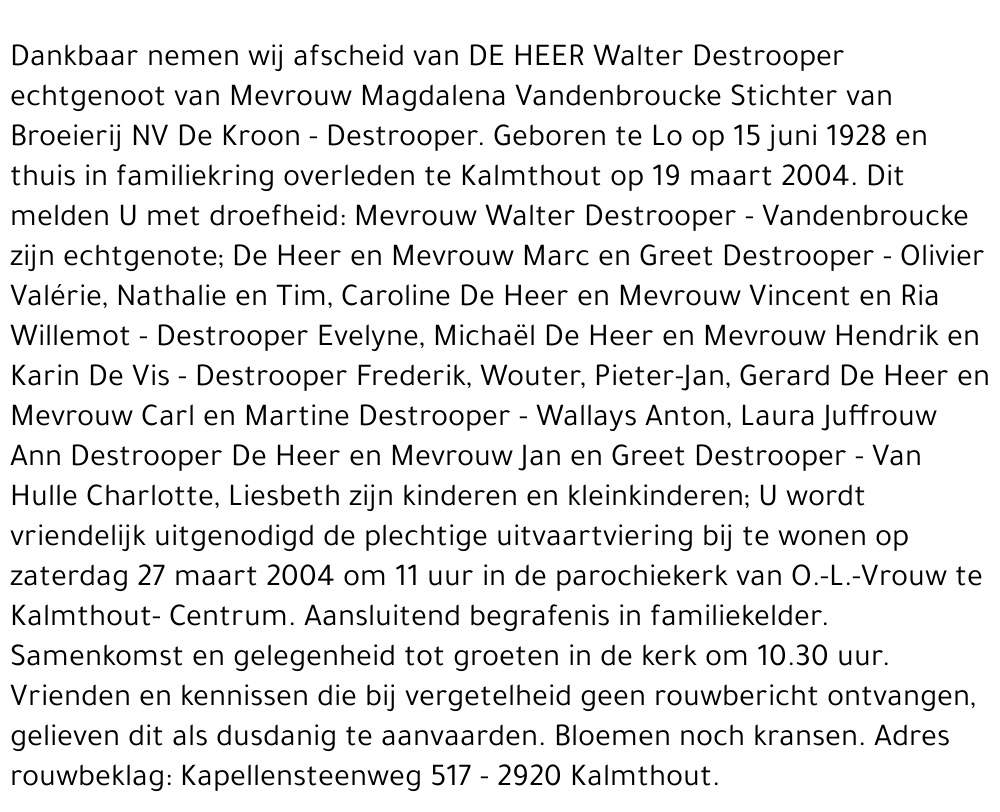 Walter Destrooper