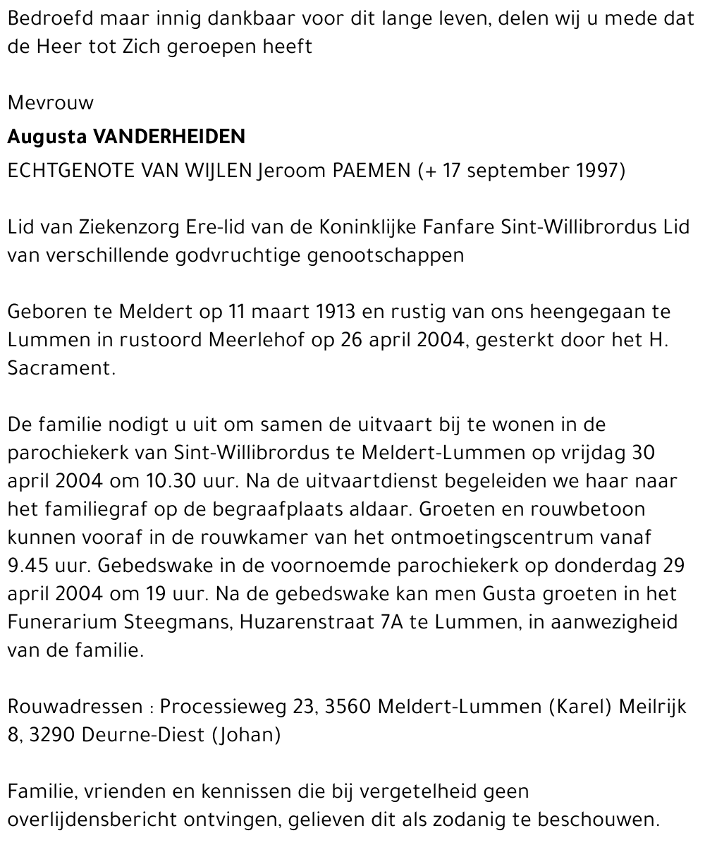 Augusta Vanderheiden
