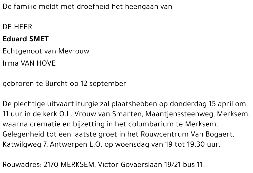 EDUARD SMET