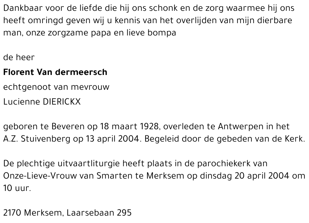 Florent Van dermeersch