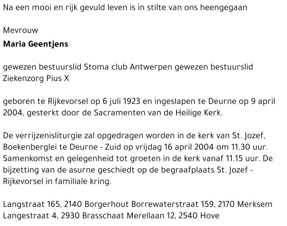 Maria Geentjens