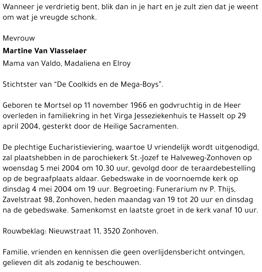 Martine Van Vlasselaer