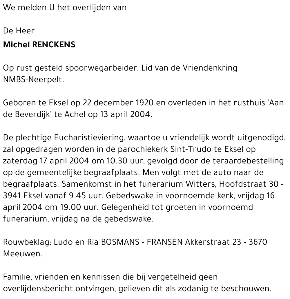 Michel RENCKENS