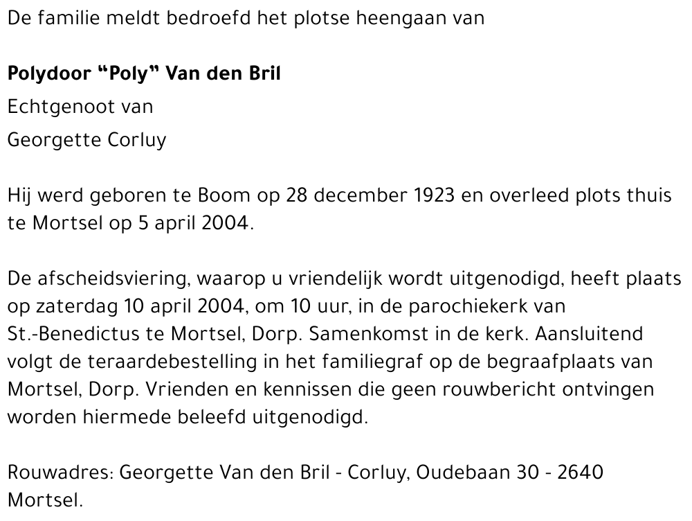 polydoor van den bril