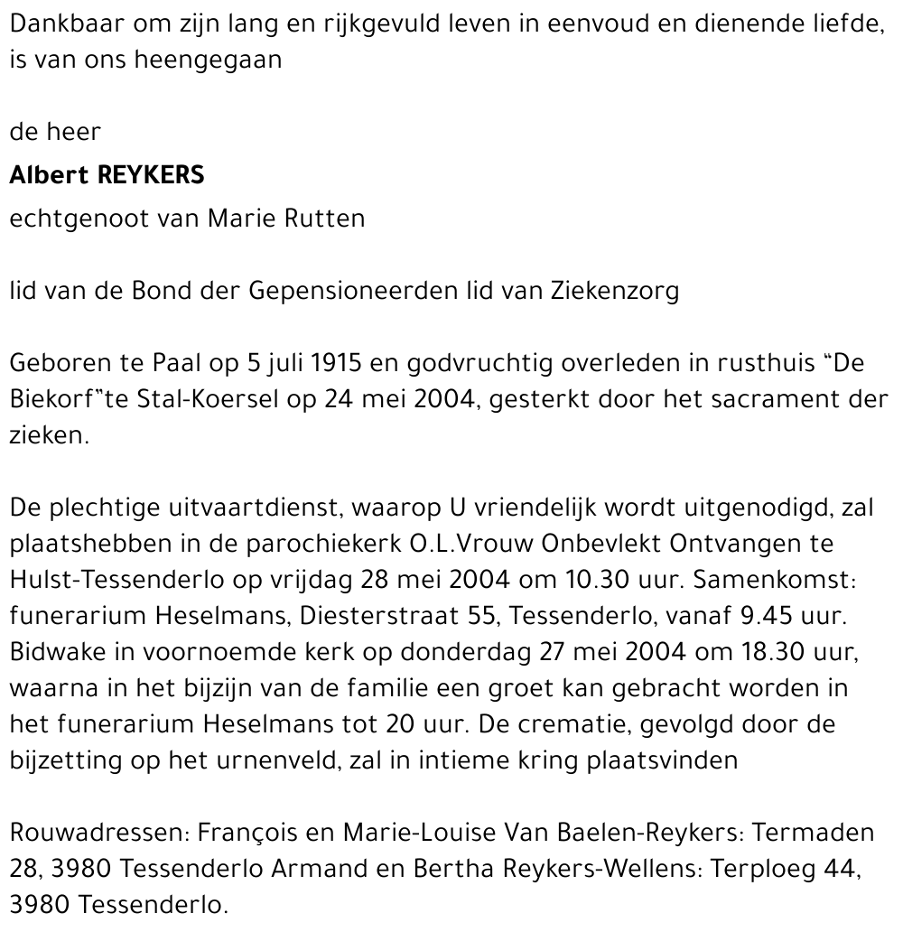 Albertine Reykers