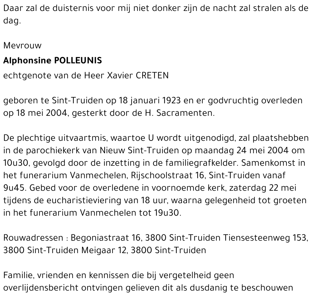 Alphonsine Polleunis