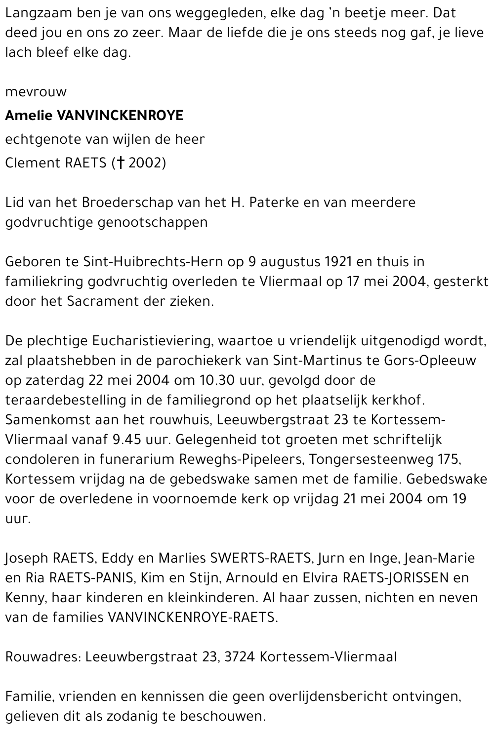 Amelie Vanvinckenroye