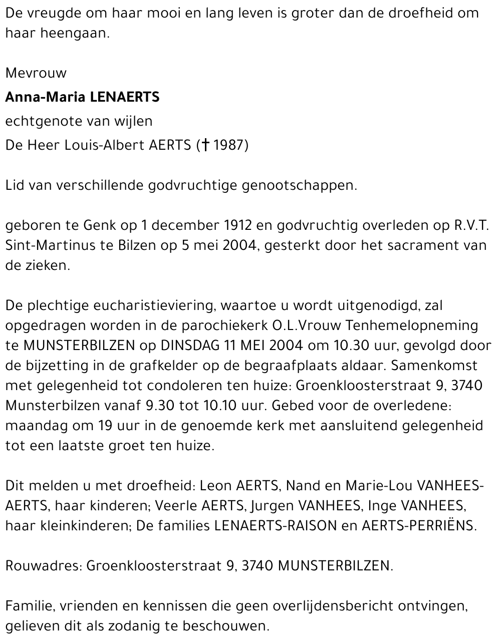 Anna-Maria LENAERTS