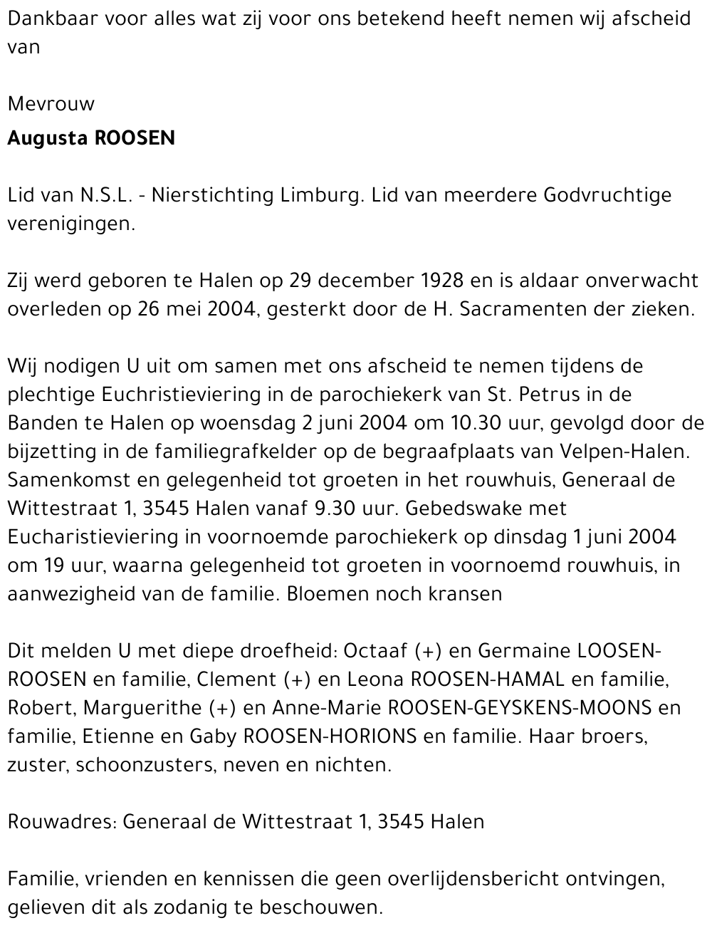 Augusta ROOSEN