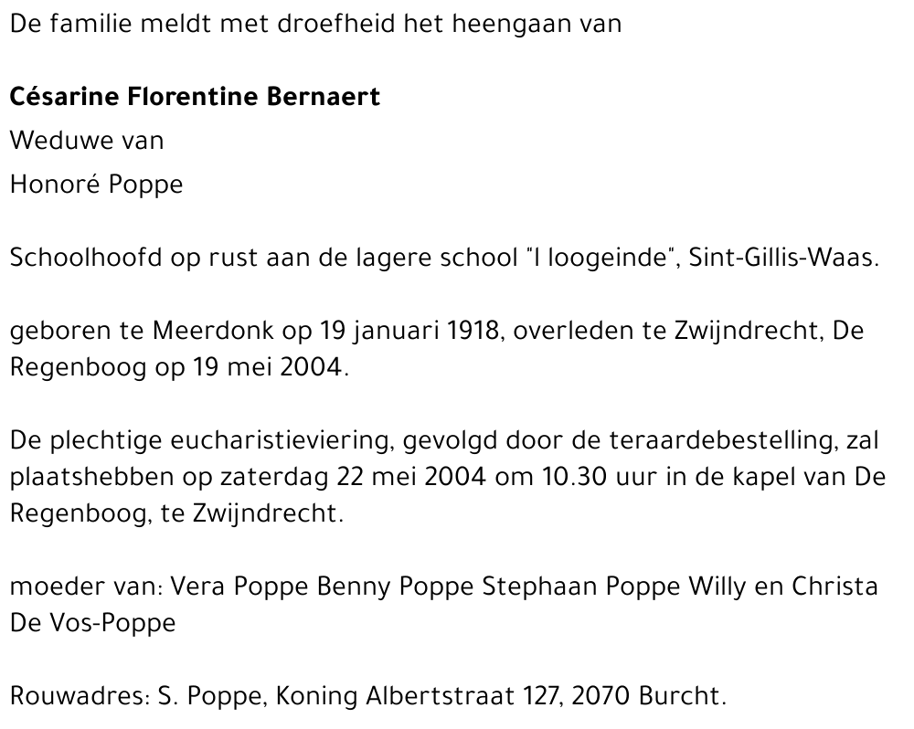 Césarine Florentine Bernaert