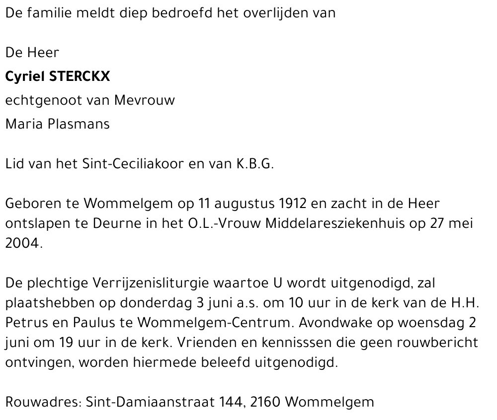 Cyriel Sterckx