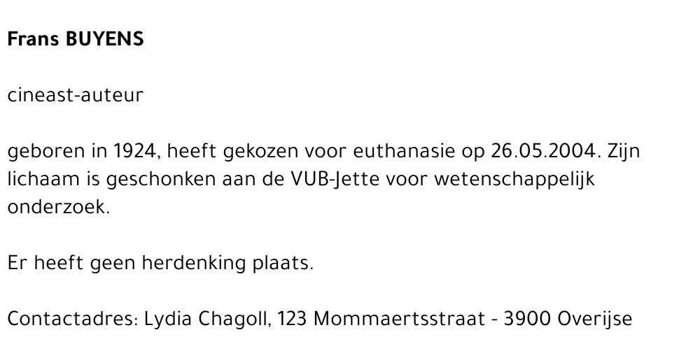 Frans BUYENS