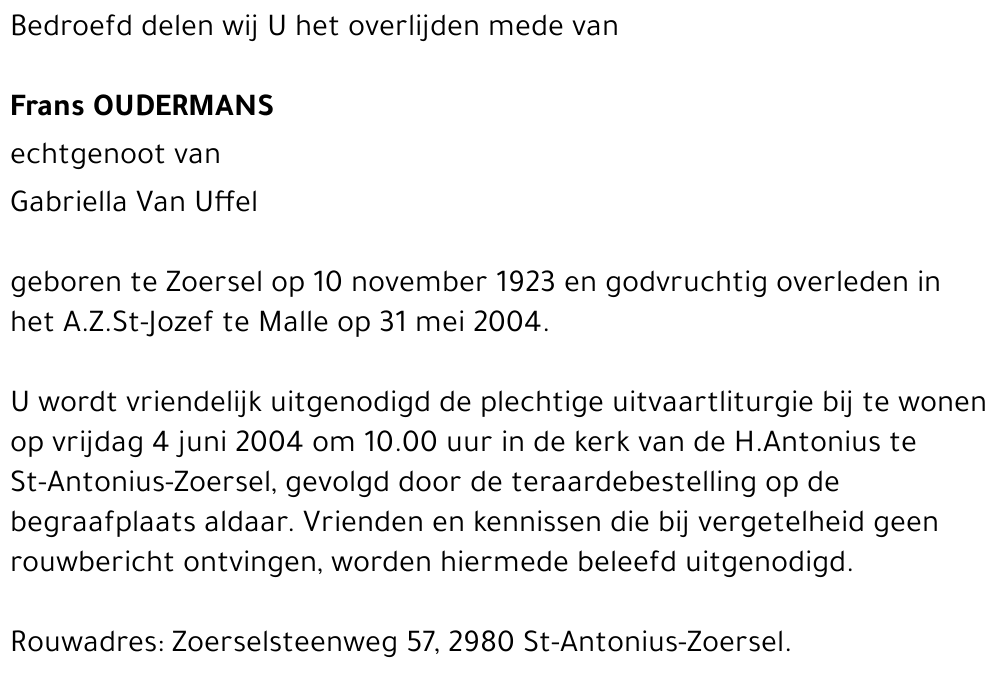 Frans OUDERMANS